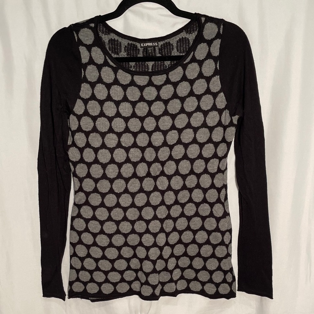 Express Polka Dot Sweater